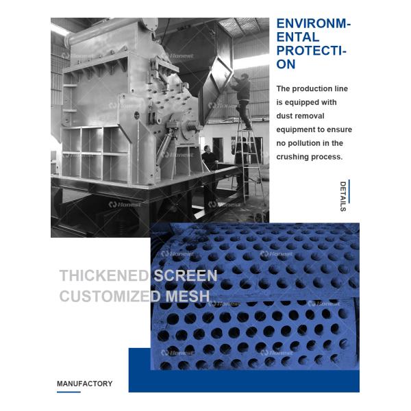 Industrial Hammer Mill Crusher Mining Construction Waste Recycling Durable Design Affordable Price