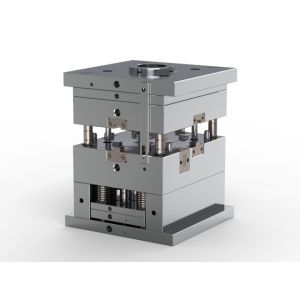 Transparent button (1*4) / Cold runner / Three-plates mold No.24671