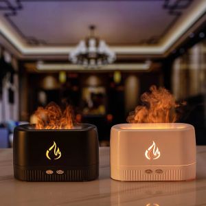 HOMEFISH Flame Effect Ultrasonic Aroma Humidifier Aromatherapy 230ML
