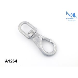 Electroplating Dog Leash Snap Hooks / Zinc Alloy Swivel Snap Hooks
