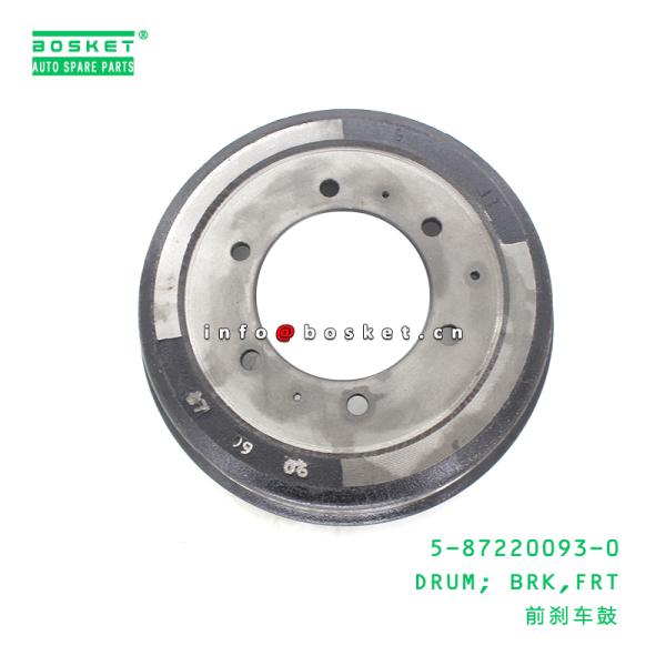 5-87220093-0 Truck Chassis Parts Front Brake Drum 5872200930 For ISUZU QKR-LHD