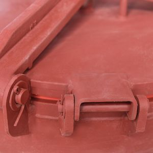 Flow Rate DN470mm Carbon Steel Three-claw Manhole Cover for Powder Materials