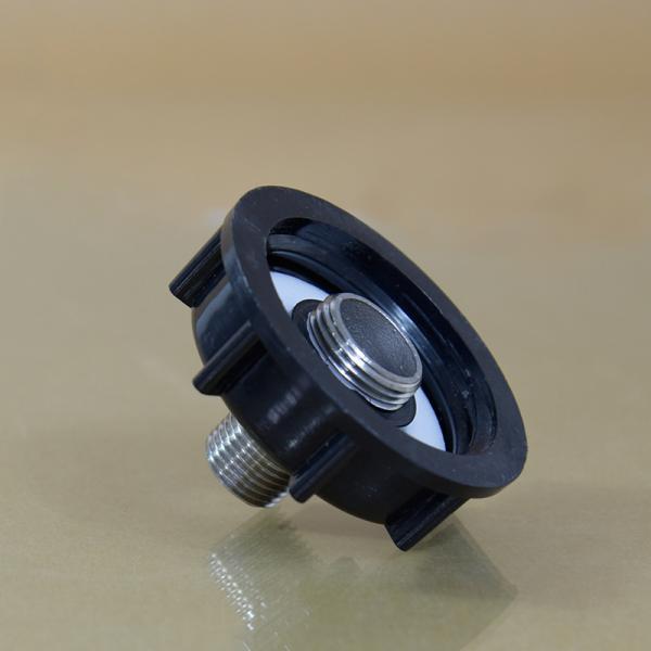 2inch Round IBC Tank Adapter Plastic Valve Stainless Steel Fitting Connector