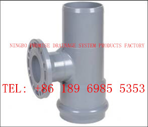 Buy One faucet and one flange and one insert reducing tee PVC-U UPVC Flexible Joint Fittings at wholesale prices