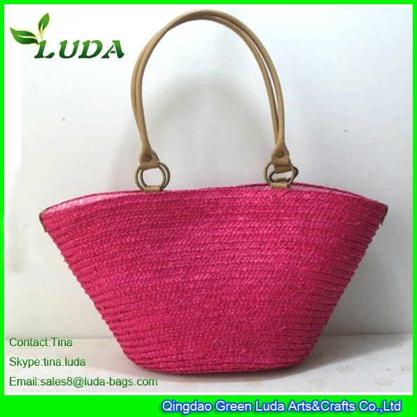 Buy LUDA Plain Wheat Straw Beach Bags at wholesale prices
