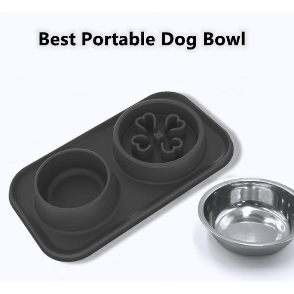 Slow Feeder Food Puzzle Dog Bowls with Lick Mat
