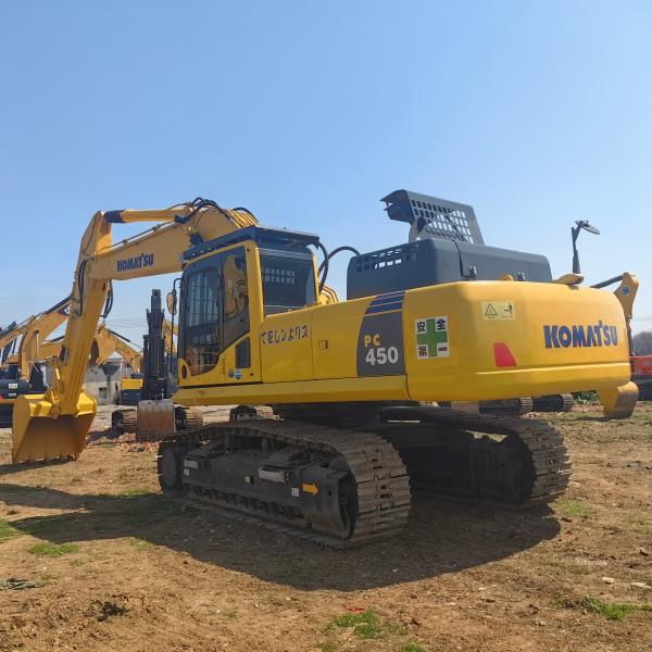 Large Used Komatsu Excavators PC450-8 45Ton Construction Equipment Digger