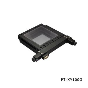 Cross Roller Black Anodized Motorized XY Stage 100mm Travel