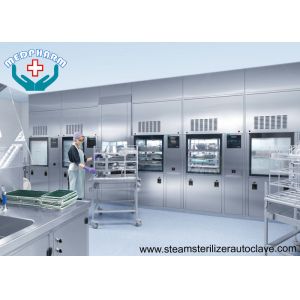 China Polished Hospital Steam Sterilizer With Silicone Seal And Safety Interlock on sale