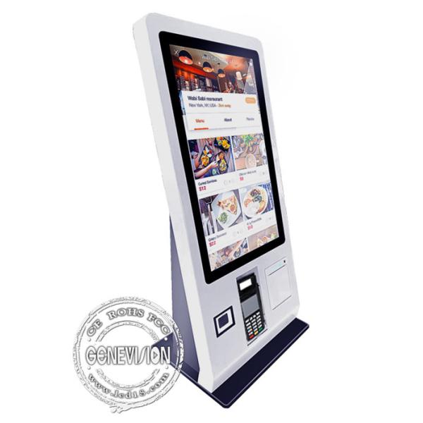 Buy 24" Restaurant Countertop Touch Screen Self Service Kiosk With POS at wholesale prices