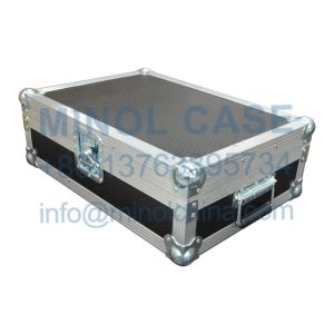 Controller Flight Case Workstation Black Aluminum Hard Flight Case