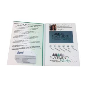 7 inch promotional digital video brochure with lcd show