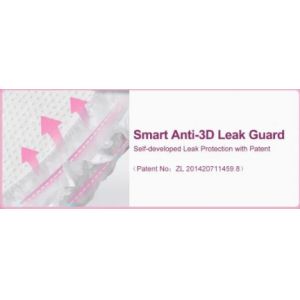 Strong absorption capacity with locking the water effectively in Growth Diaper