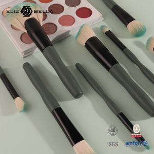 8Pcs Essential Cosmetic Brush Set OEM ODM With Synthetic Bristles