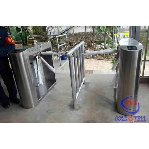 China 60cm Passage Wide Tripod Barrier Gate Double Side TCP/IP Biometric Qr Code Reader on sale China 60cm Passage Wide Tripod Barrier Gate Double Side TCP/IP Biometric Qr Code Reader on sale