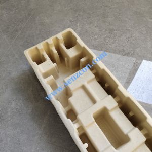 Direct factory supply for customized corrugated pulp molded packaging linings