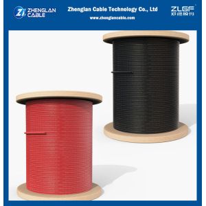 10 AWG PV Wire Solar Photovoltaic Wire 2KV Adapted To PV Systems Black And Red