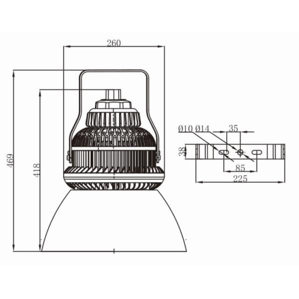 70W - 120W Outdoor Explosion Proof LED Light Long Working Life >100000hrs