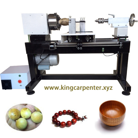 Buy wooden beads making mini cnc wood lathe machine at wholesale prices