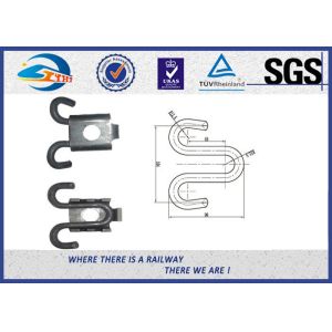 Customized 55Si2Mn 38Si7 Elastic Rail Clips , E Clips Railway Fasteners