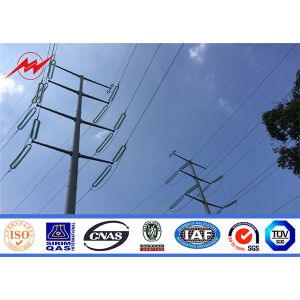 Transmission And Distribution Electrical Power Utility Galvanized Steel Pole