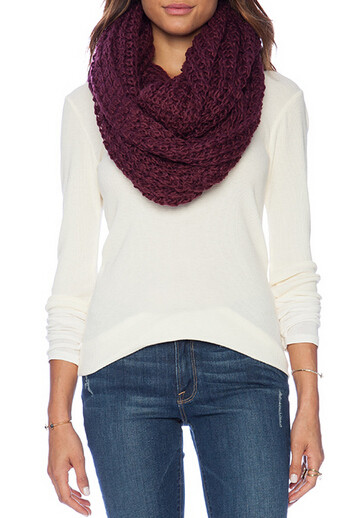 Buy LADY WOOL FASHIONABLE KNITTED INFINITY SCARF at wholesale prices