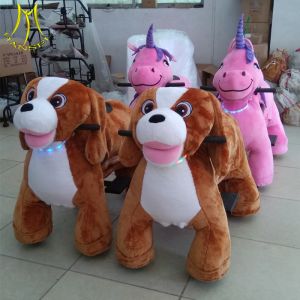 Hansel factory outside playground coin operated electric four wheel animal bike