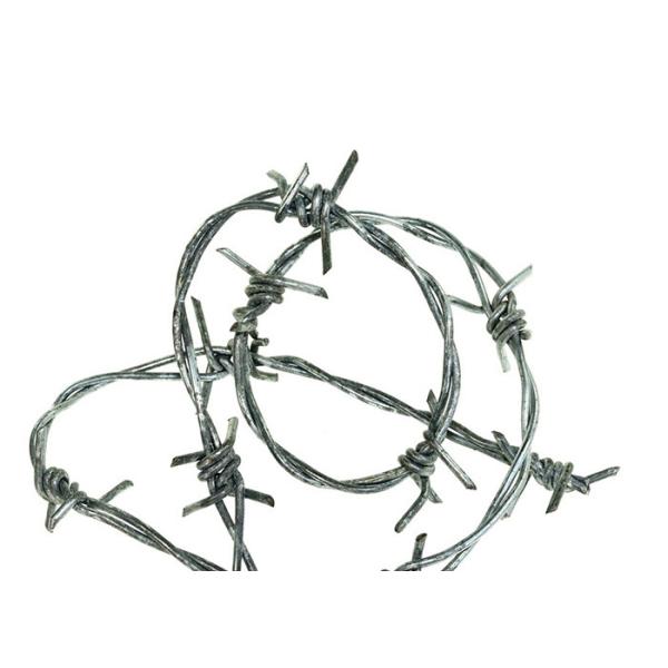 Buy 14gauge Double Twisted Hot Dipped Galvanized Steel Barbed Wire at wholesale prices