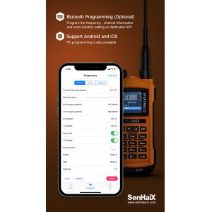 SenHaiX 8800 5W UHF VHF Walkie Talkie with 128 Channels