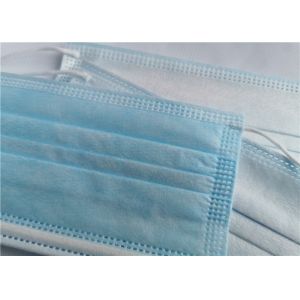 Blue Colour 3 Ply Disposable Protective Face Mask With Earloop