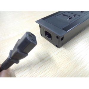 Customized Desk Mount Power Strip , Smart Wall Mount Power Strip Wire Grommet