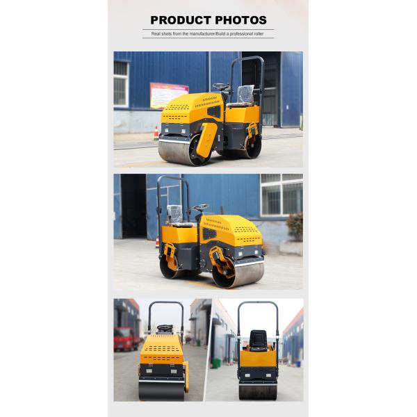 1 Ton 1.5 Ton 3 Ton Mini Vibratory Compactor Asphalt Roller Double Drum Road Roller Diesel Roller