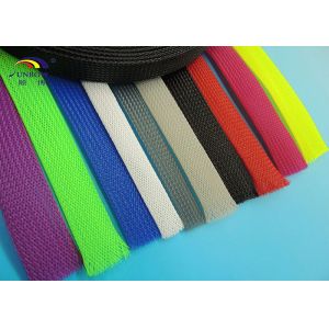 Cable 4mm - 70mm black PET expandable sleeving protect cable / wire harness