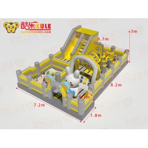 Rabbit Park Inflatable Jumping Blow Up Castles With Sand Pool