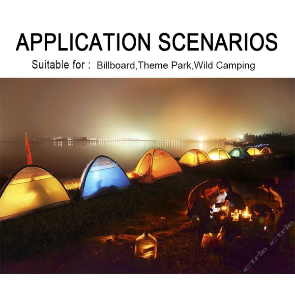 Bridgelux AC110-277V Daylight LED Flood Lights CRI75 For Theme Park