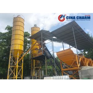 Stationary Hopper Lift 90m3/H 4x10m3 Ready Mix Plant