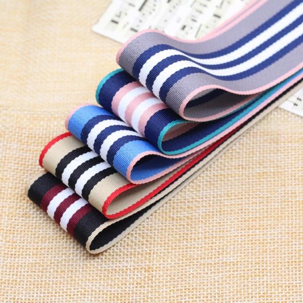 High Quality Stripe Printed Bow and Ribbon Sewing Ribbon Clothes Grosgrain Ribbon