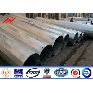 Double Circuit Transmission Line Steel Utility Pole With 345 Mpa Yield Strength