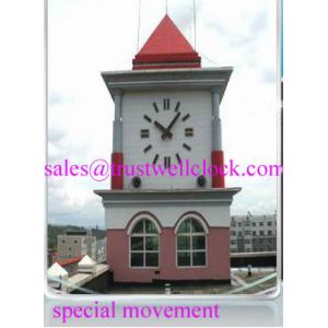 Quality 4 four way tower building clocks with GPS satellite Synchronization,- -GOOD CLOCK YANTAI)TRUST-WELL CO LTD.clockmovement for sale