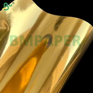 240gsm Metallic Luster Glossy Silver Gold Color Metallized Paper For VIP Cards