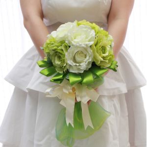 Artificial Bridal Holding Flowers
