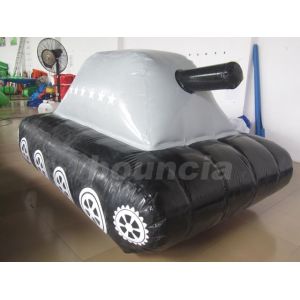 0.6mm PVC Tarpaulin Fabric Inflatable Military Tank for Paintball Sport