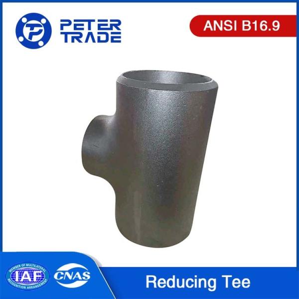 ASME B16.9 Unequal Tees/Reducing Tee Fitting SCH5 SCH10 SCH20 Black Painting