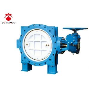 China Resilient Double Eccentric Wafer Type Butterfly Valve Flanged Simple Structure on sale