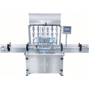 Inline Filling Machine 4 Nozzles Liquid Filling Machine Automatic Overflow