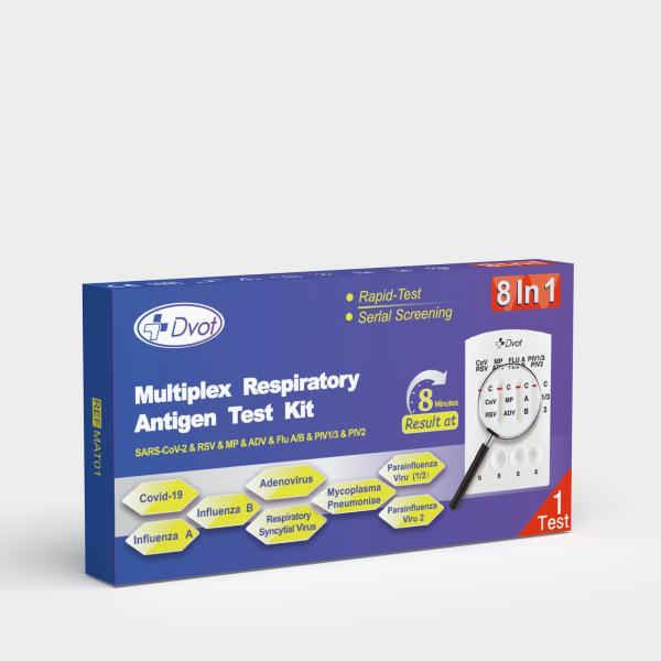 Buy DVOT (8 IN ONE) Antigen Combo Test Kit for testing SARS-CoV-2 & RSV & MP & ADV & Flu A/B &PIV1/3&PIV at wholesale prices