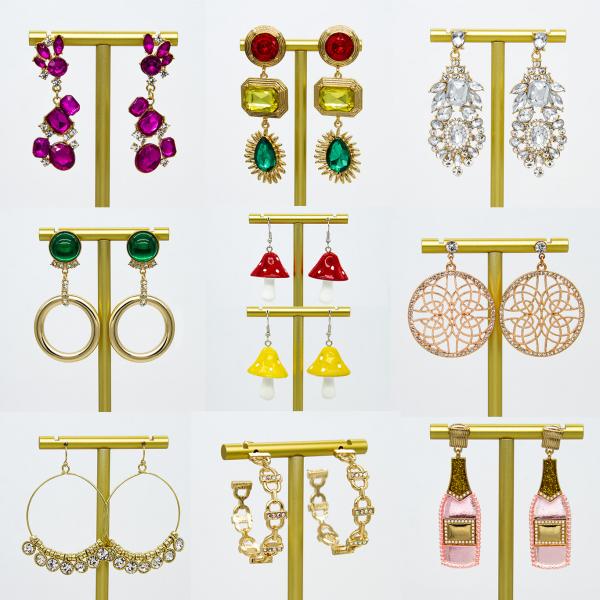 Minimalist Ladies 18k Stainless Steel Earring Jewelry Square Geometric Shape Earrings