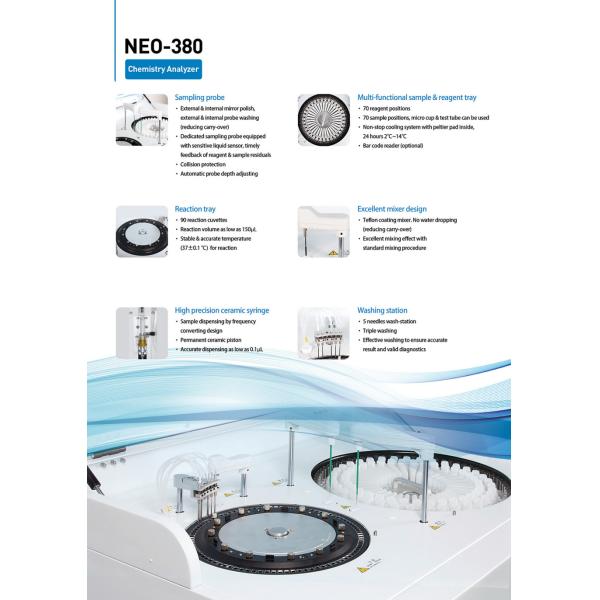 Zecen Bio Chemistry Analyzer Clinical Analytical Instruments Blood NEO-380