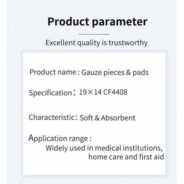 Gauze Pads & Pieces Sterilizatiom Paper Packaging 40s 19X14 CF4408
