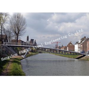 Long Span Metal Structure Prefabricated Pedestrian Bridges Overcrossing River